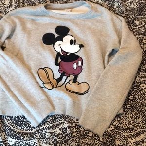 Gray Mickey Mouse sweatshirt